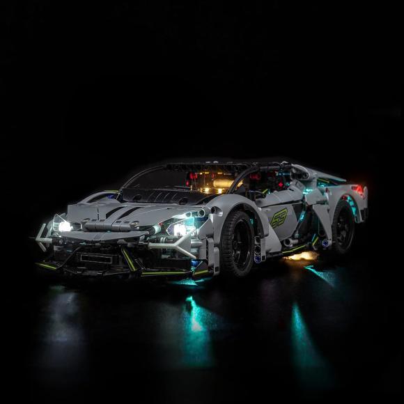 BrickBling lyssæt til: Technic 42214 Lamborghini Revuelto-supersportsvogn