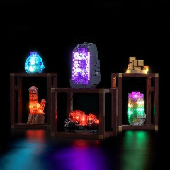 BrickBling lyssæt til: Ideas 21362 Mineralsamling