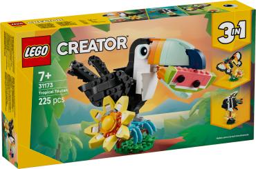 Ækse LEGO Creator 31173 Vilde dyr tropisk tukan set forfra