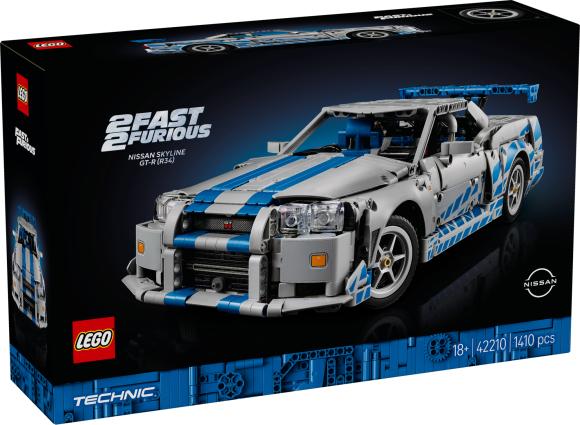 LEGO Technic 42210 2 Fast 2 Furious Nissan Skyline GT-R (R34)-bil