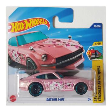 Datsun 240z Pink i Hot Wheels pakke set forfra