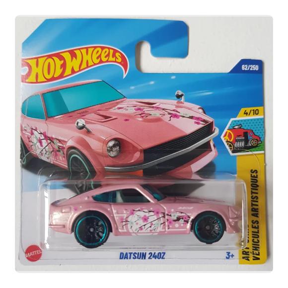 Datsun 240z Pink i Hot Wheels pakke set forfra