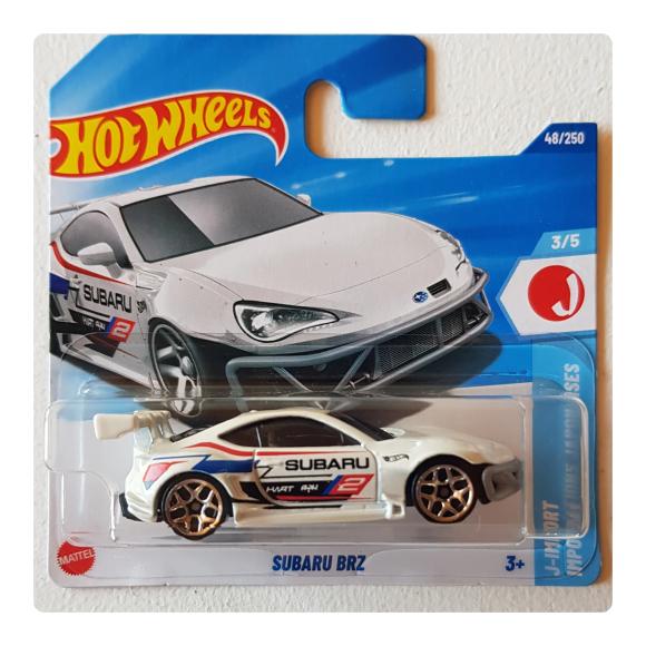 Subaru BRZ hvid i Hot Wheels pakke set forfra