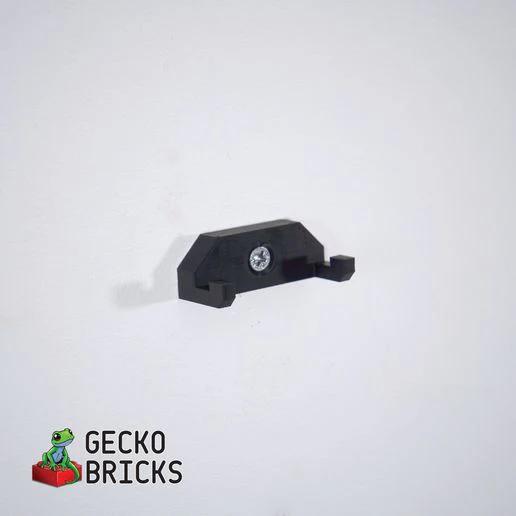 Ophæng der bruges til at ophænge LEGO Technic 42205 Chevrolet Corvette Stingray lodret på væg 