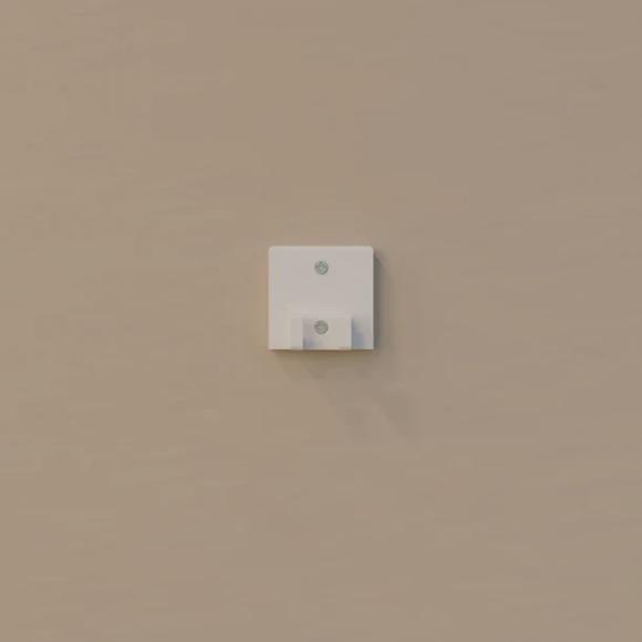 Ophæng der bruges til at ophænge lego technic 42056 porsche 911 på væg i hvid