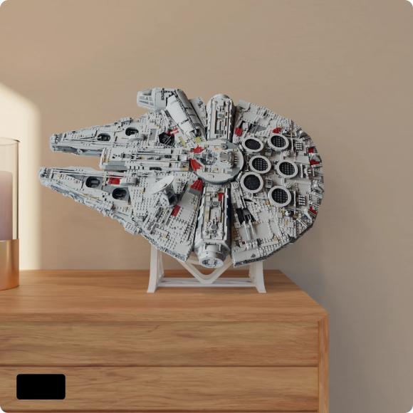 Stand med LEGO Star Wars 75192 i sort