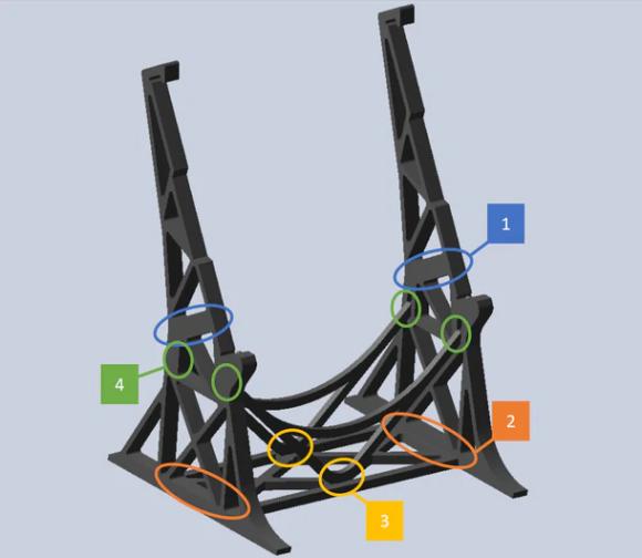 Stand med punkter til Star Wars 75192