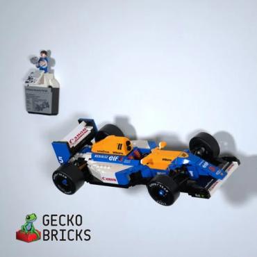 Ophængt LEGO Icons 10353 Williams Racing FW14B vandret set fra højre