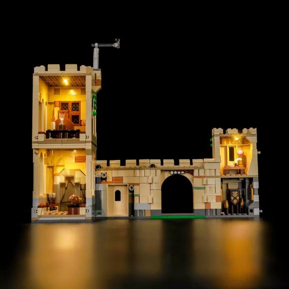 Oplyst Harry Potter 76447 Hogwarts™-slottet: Flyvelektioner med BrickBling set bagfra