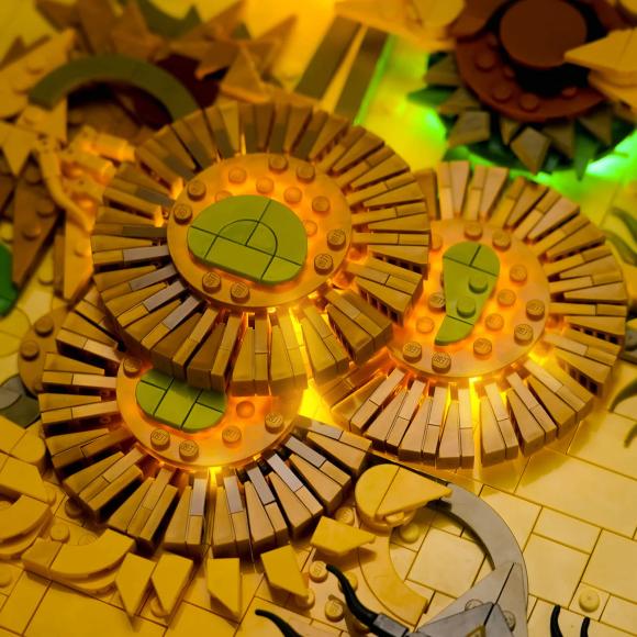 BrickBling lyssæt til: Art 31215 Vincent van Gogh – Solsikker