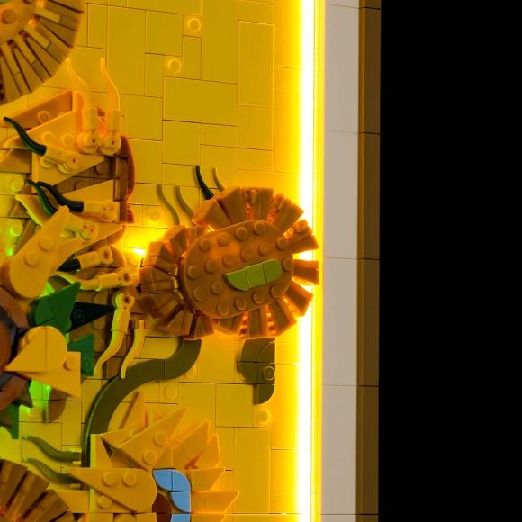 BrickBling lyssæt til: Art 31215 Vincent van Gogh – Solsikker (Remote control) 