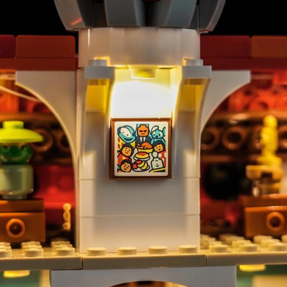 BrickBling lyssæt til: Disney 43268 Strandhuset fra Lilo og Stitch