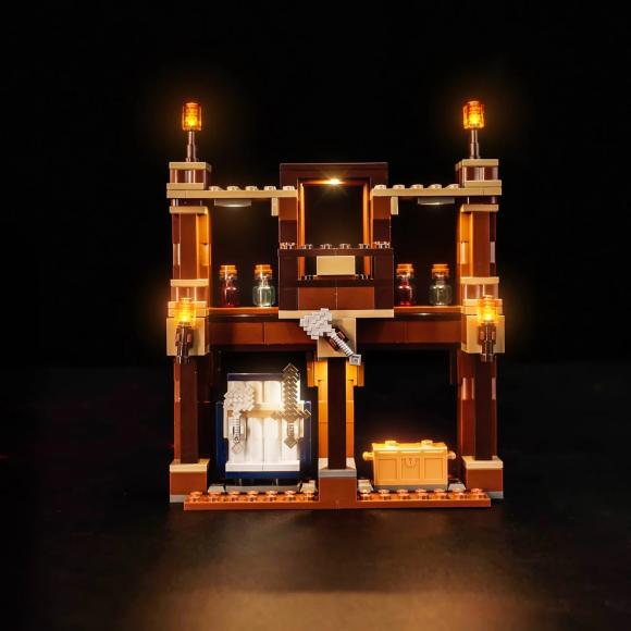 BrickBling lyssæt til: Minecraft 21272 Skovpalæets kampring