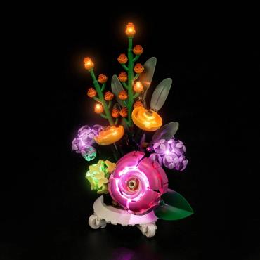 BrickBling lyssæt til: Botanicals 40762 Blandet blomsterkrukke