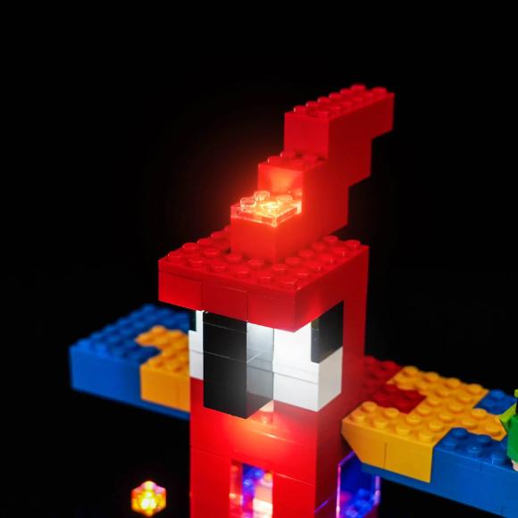 BrickBling lyssæt til: Minecraft 21282 Papegøjehusene