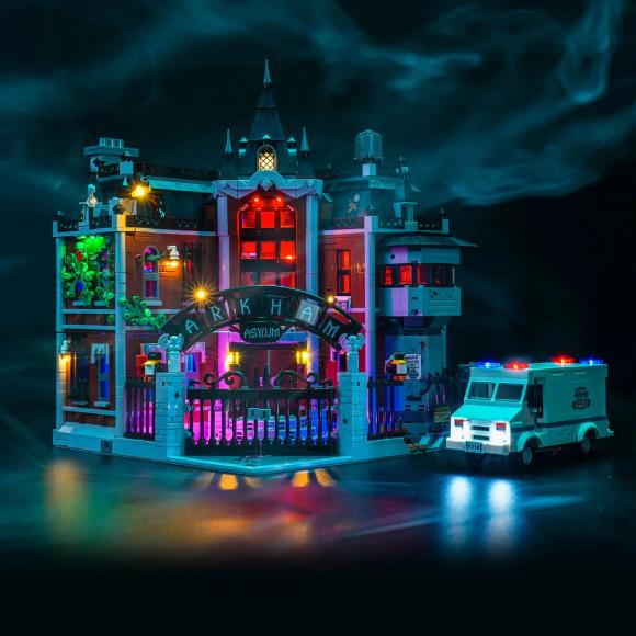 BrickBling lyssæt til: Batman 76300 Arkham Asylum™