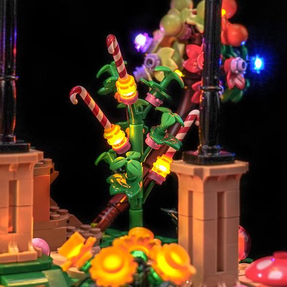 BrickBling lyssæt til: Ideas 21360 Willy Wonka og chokoladefabrikken