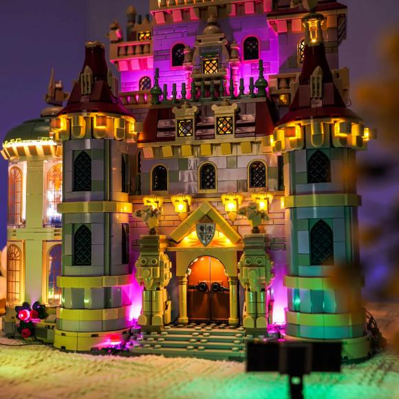 BrickBling lyssæt til: Disney 43263 Slottet fra Skønheden og Udyret