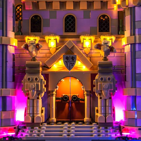 BrickBling lyssæt til: Disney 43263 Slottet fra Skønheden og Udyret