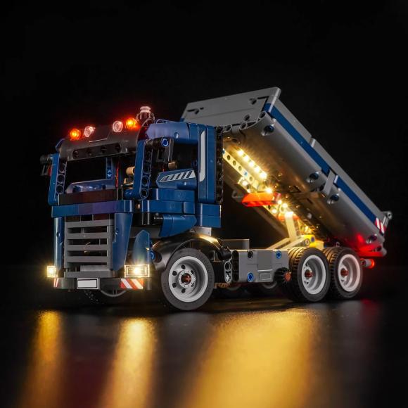 BrickBling lyssæt til: Technic 42203 Lastbil med tip