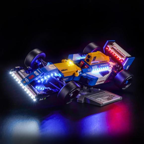 BrickBling lyssæt til: Icons 10353 Williams Racing FW14B og Nigel Mansell