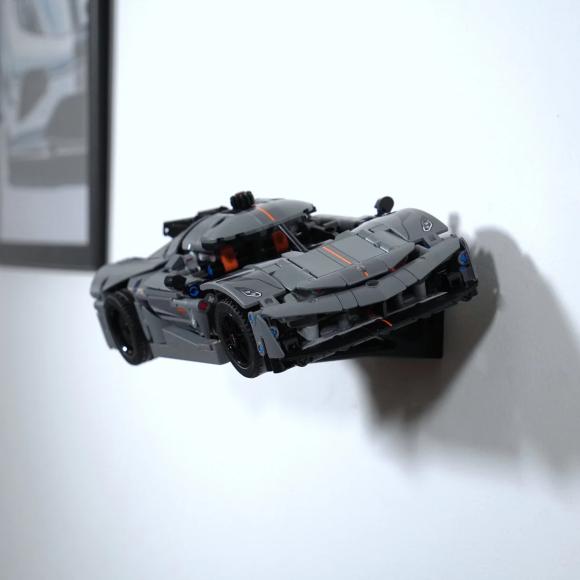 Vægophæng Technic 42184 / 42173 Koenigsegg Jesko Absolute (sort) vandret