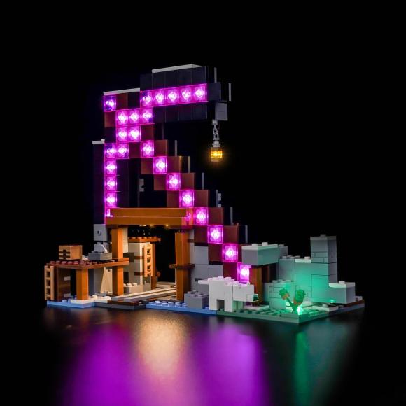 BrickBling lyssæt til: Minecraft 21277 Hakke-minen