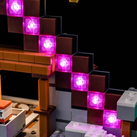 BrickBling lyssæt til: Minecraft 21277 Hakke-minen