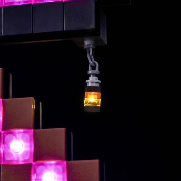 BrickBling lyssæt til: Minecraft 21277 Hakke-minen