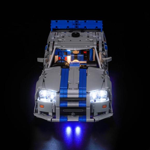 BrickBling lyssæt til: Technic 42210 Nissan Skyline GT-R (R34)-bil