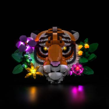 BrickBling lyssæt til: Creator 31217 Faunasamlingen – tiger