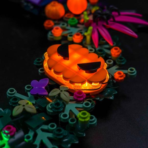 BrickBling lyssæt til: Holidays 40825 Halloween Wreath