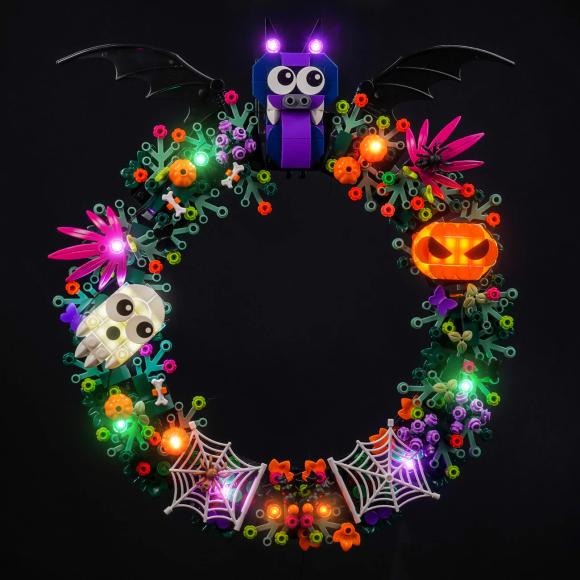 BrickBling lyssæt til: Holidays 40825 Halloween Wreath