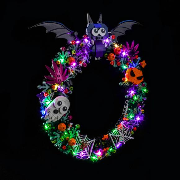 BrickBling lyssæt til: Holidays 40825 Halloween Wreath