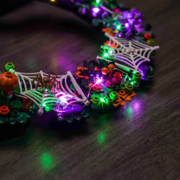BrickBling lyssæt til: Holidays 40825 Halloween Wreath