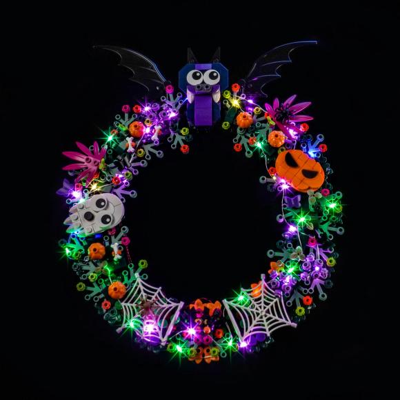 BrickBling lyssæt til: Holidays 40825 Halloween Wreath
