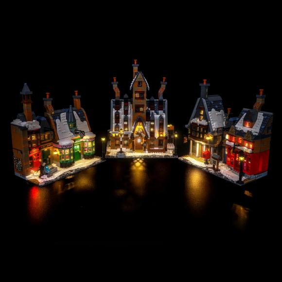 BrickBling lyssæt til: Harry Potter™ 76457 Hogsmeade™-landsbyen – samlerudgave