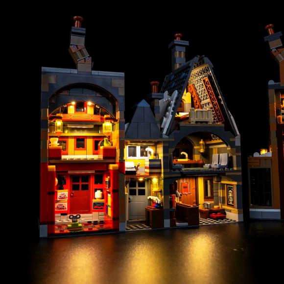 BrickBling lyssæt til: Harry Potter™ 76457 Hogsmeade™-landsbyen – samlerudgave