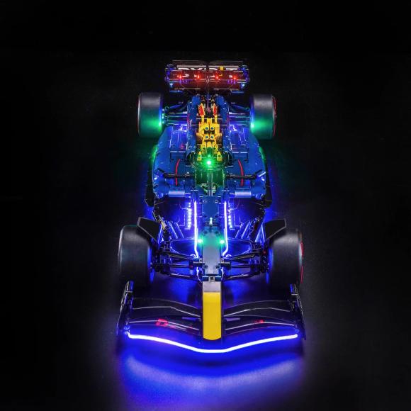 BrickBling lyssæt til: Technic 42206 Oracle Red Bull Racing RB20 F1-bil (Remote Control) (GC985) 