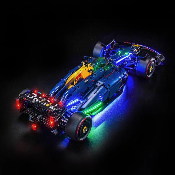 BrickBling lyssæt til: Technic 42206 Oracle Red Bull Racing RB20 F1-bil (Remote Control) (GC985) 