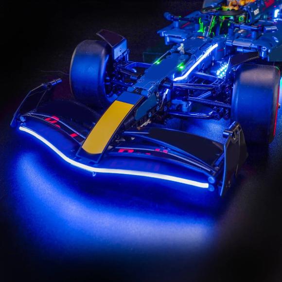BrickBling lyssæt til: Technic 42206 Oracle Red Bull Racing RB20 F1-bil (Remote Control) (GC985) 