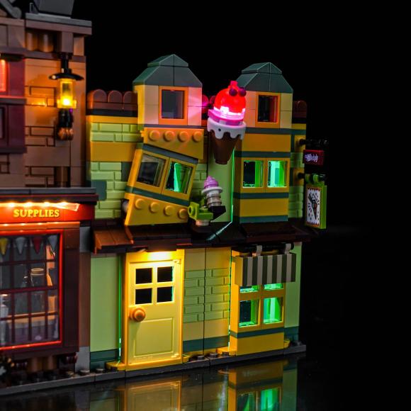 BrickBling lyssæt til: Harry Potter™ 76452 Kvalitetsudstyr til Quidditch™ og Iscafé