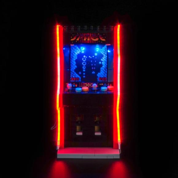 BrickBling lyssæt til: Icons 40805 Arkademaskine