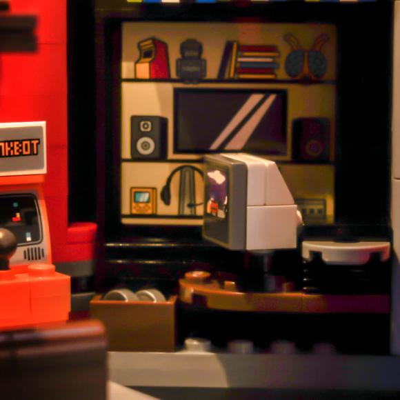 BrickBling lyssæt til: Icons 40805 Arkademaskine