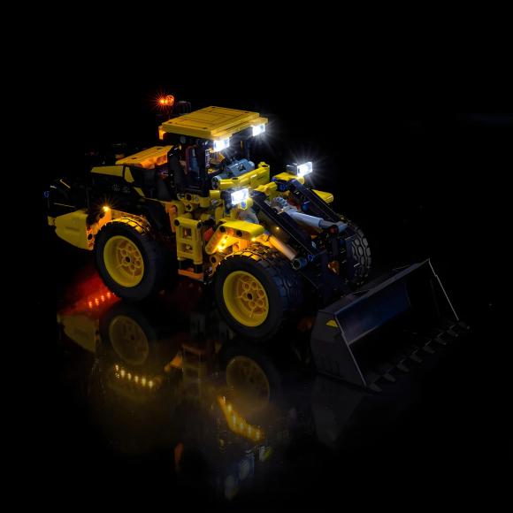 BrickBling lyssæt til: Technic 42209 Volvo L120 Elektrisk gummiged