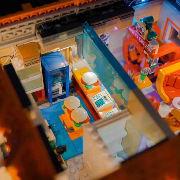 BrickBling lyssæt til: Icons 10352 The Simpsons™: Krusty Burger