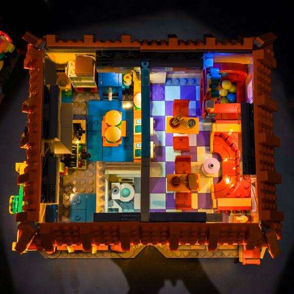 BrickBling lyssæt til: Icons 10352 The Simpsons™: Krusty Burger