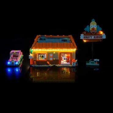 BrickBling lyssæt til: Icons 10352 The Simpsons™: Krusty Burger