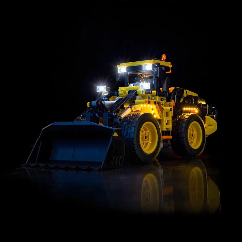 BrickBling lyssæt til: Technic 42209 Volvo L120 Elektrisk gummiged