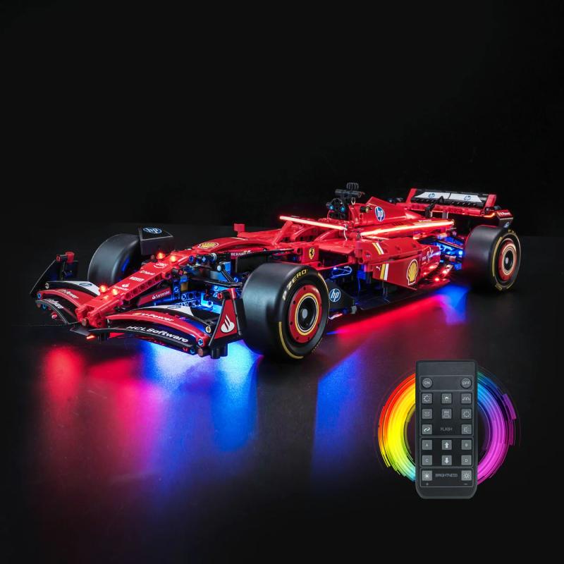 BrickBling lyssæt til: Technic 42207 Ferrari SF-24 F1-bil (Remote Control) (GC1010)